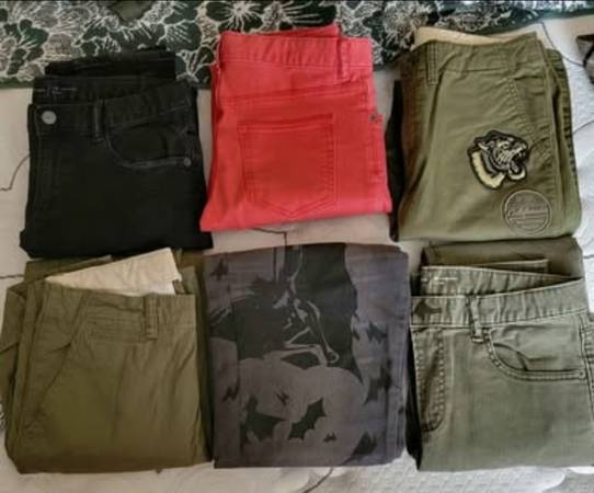 6pc Lots Boys Jeans/Pants size 18 Gap Children's Place Batman 1