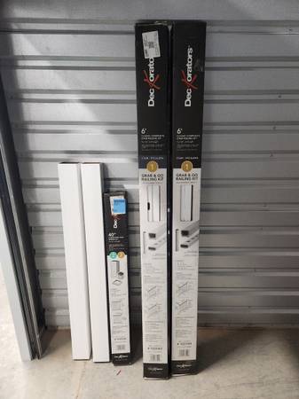 Deckorators (brand) 6ft Composite Stair Railing Kits and post sleeves 1