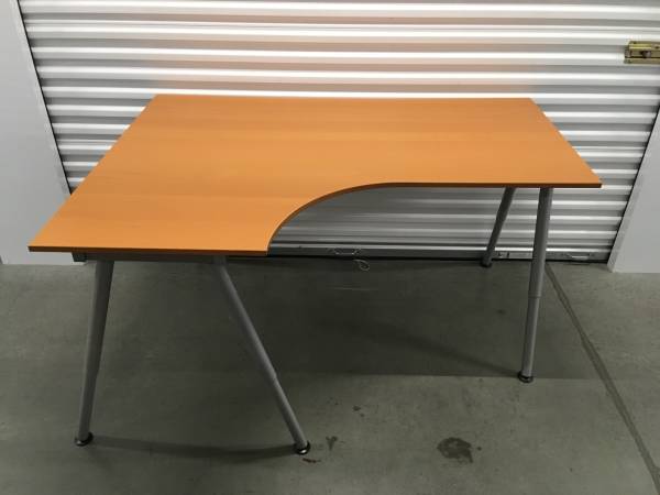 BEECH IKEA GALANT CORNER DESKS 1