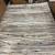 New 7’10” x 9’10” Ivory Stripe Shag Area Rug 2 thumbnail