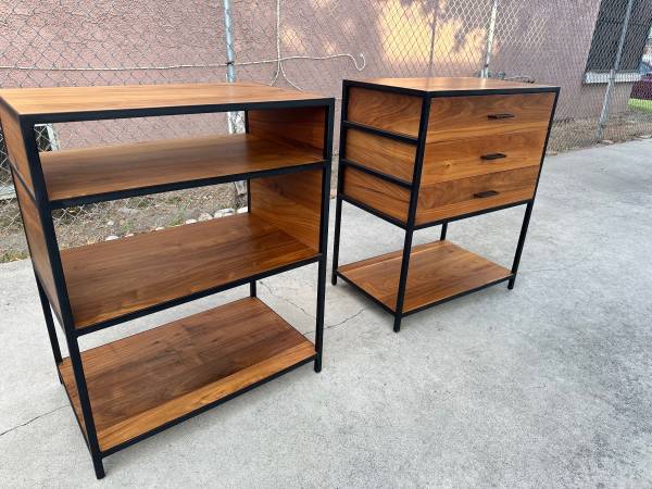 Crate And Barrel Nightstands Side Tables End Tables Set 1