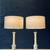 Pair of Antique Neoclassical Style Column Marble Table Lamps, c.1930’s 1 thumbnail