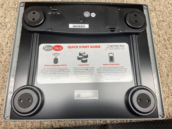 Talking Scale 400lb capacity - $25 (Waukesha)63470466212739123
