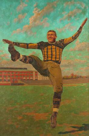 GARNET W. JEX, PORTRAIT OF PUNTER, Oil Painting 1