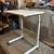 Movable Bed C-Table with Adjustable Height- Beige & White- $75 PLEASE, check the 4 thumbnail