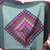 patchwork quilt featuring a geometric pattern 84x65 inches 3 thumbnail