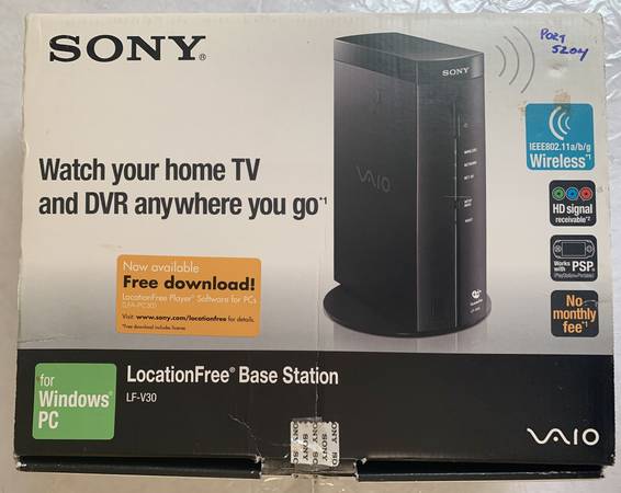 vintage Sony LocationFree Base Station Windows PC & PSP Streaming