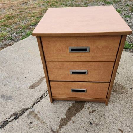 Three Drawer Style Formica Nightstands Foliot Furniture of Canada 1
