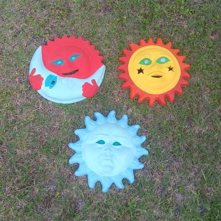 Painted Clay Suns 1