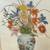 Framed Lithograph "Pitcher of Flowers" by Sandra Tomella 2 thumbnail