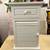 White Wooden Bathroom Cabinet w/ Drawer & Louver Door by Pier 1 Imports 1 thumbnail