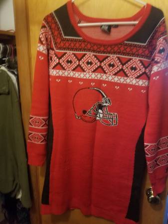 Cleveland browns sweater dress xl 1