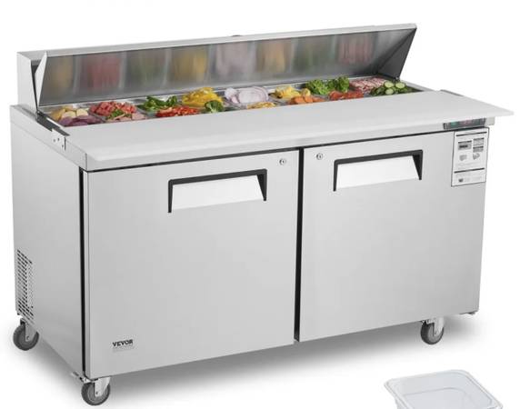 Hot sale for commercial refrigerator sandwich salad prep table 1