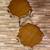 Pair of French Provincial Style Walnut Side Tables w/ Gilt Painted Car 3 thumbnail
