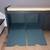 Antique blue shoe storage cabinet/cushioned bench 2 thumbnail