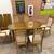 Dining Table with drop leaves 6 chairs and leaves 6 thumbnail