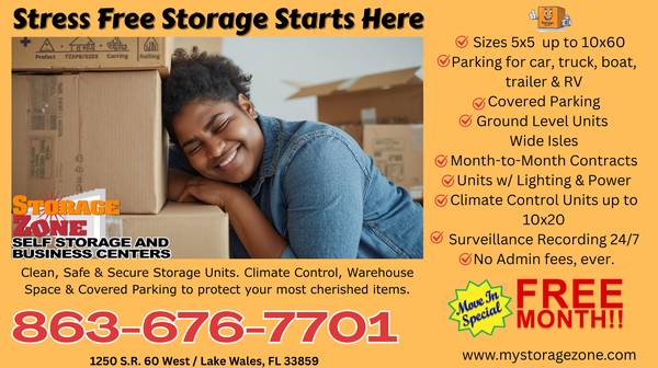 $55 Storage Zone of Lake Wales Self Storage & Parking (lake wales)64149653502977120
