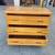 Vintage Oak wood low boy 3 drawer 4 thumbnail
