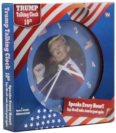 Trump talking wall clock - BRAND NEW 1