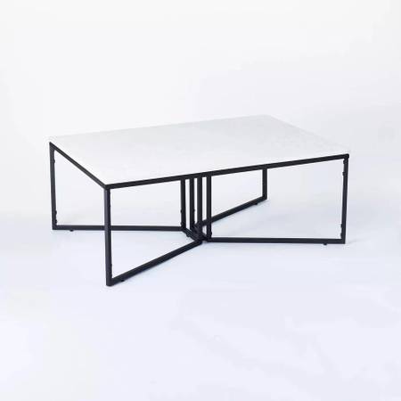 New In Box 36" Marble Coffee Table 1
