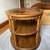 Vintage Drexel Heritage Burled Wood Two Tier Oval Side Table 5 thumbnail
