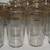 Vtg Libbey laurel leaf clear gold tumbler pitcher glass glasses set 4 thumbnail