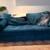Joybird Sleeper Sofa (Full) Green Velvet 1 thumbnail
