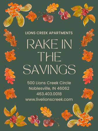 Rake in the Savings at Lion's Creek! 🍁🍂 1