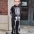 Unisex Age 8-10 Skeleton Sweatsuit Costume for Halloween 3 thumbnail