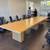 16 Ft x 4 Ft Rectangular Table In White Oak. (2) Power & Data Modules 3 thumbnail