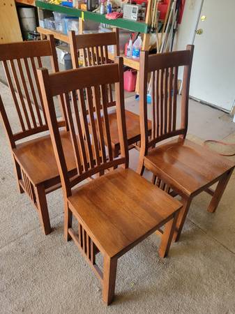 Mission style dining room chairs 1