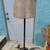 Like new rare steel Pottery Barn Chelsea floor Lamp with Mica Shade 1 thumbnail