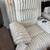 Light grey corduroy elastic recliner chair 3 thumbnail