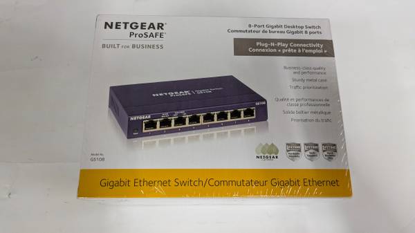 NEW Netgear ProSAFE 8-Port Gigabit Ethernet Unmanaged Switch GS108v4 1