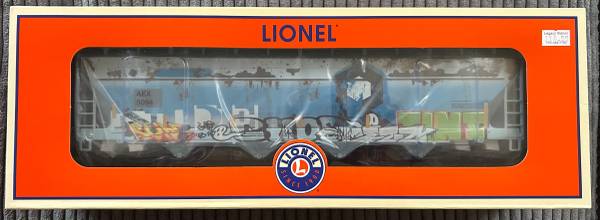 LIONEL AEX GRAFFITI 4-BAY CENTERFLOW - O GAUGE - NEW 1