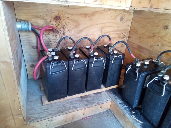 Solar battery used L16 batteries, 6 V. 1