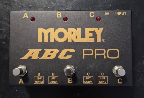 Morley Gold Series ABC Pro Selector w/New D'Addario Power Supply