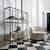 Designer CB2 VUUE Glass Bookcase – Mid-Century Modern Style 2 thumbnail