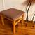 Ottoman settee stool accent made in USA solid maple feet stool 1 thumbnail