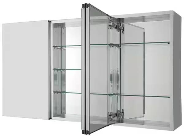 New Pegasus 36"W x 31"H Rectangular Aluminum Medicine Cabinet w/Mirror 1