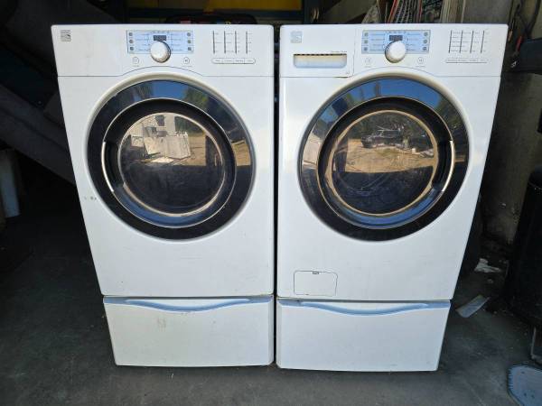 Kenmore front Load Washer and electric Dryer 1