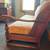 Antique Oak Upholstered Sofa / Couch 4 thumbnail
