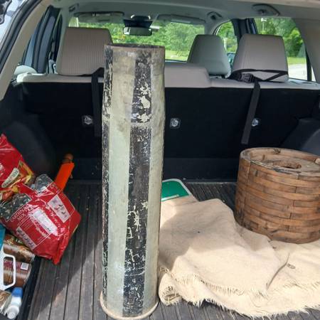 Vintage military training artillery case shell 1