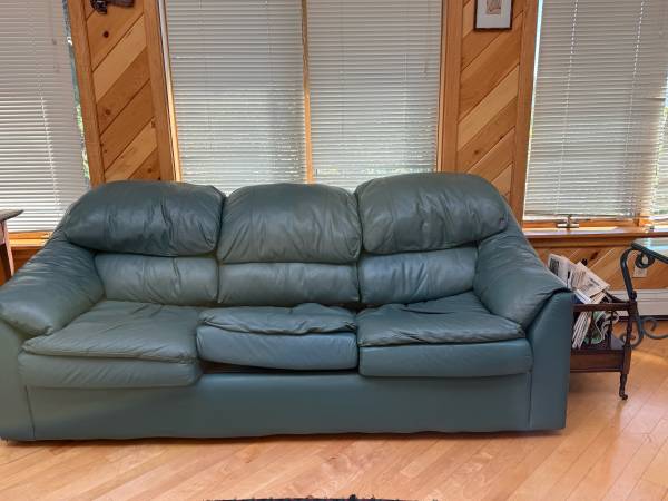Teal couch 1