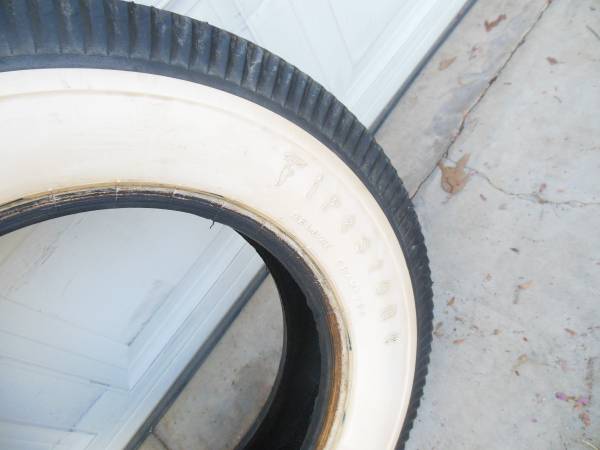 Firestone 600x16 White Wall Tire New 1