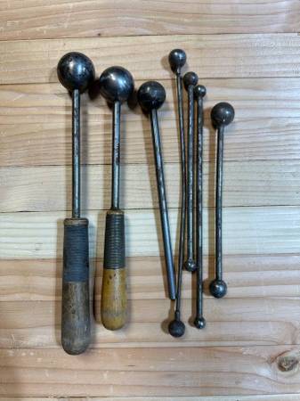 Wax and clay radius tools 1/4" thru 1-3/16" 1