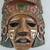 Vintage Aztec Mayan Inca Terracotta? Wall Decor Tribal Mask 11" Tall 3 thumbnail