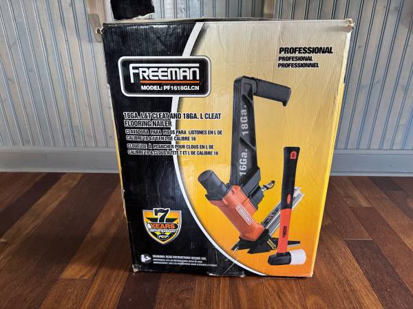 Freeman PF1618GLCN 3 in 1 16 & 18 Gauge Cleat Flooring Nailer 1