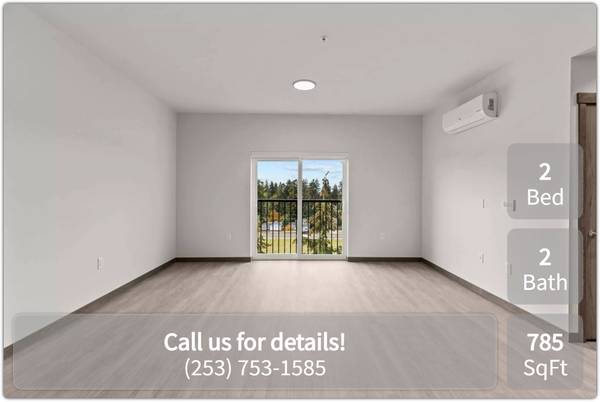 $1,551 / 2br - 785ft2 - Comfortable senior 785 sq ft / 2 bed / 2 bath! Great location! (Tacoma)63808058937731122