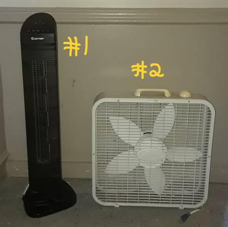 Two fans -- will sell separately or together 1